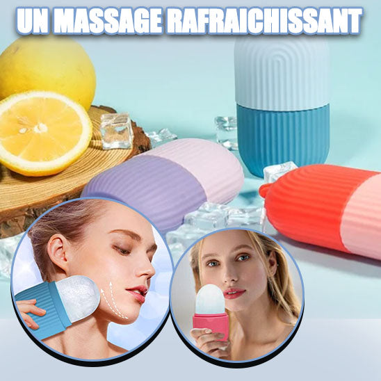 Moule a glaçons pour massage_ visage