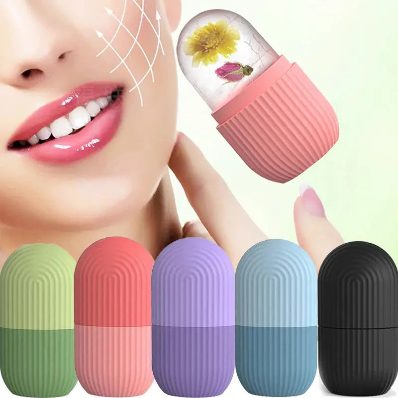 Silicone Ice Cube Trays Beauty Lifting Ice Ball Face Massager Contouring Eye Roller Facial Treatment Reduce Acne Skin Care Tool Reina Beauty
