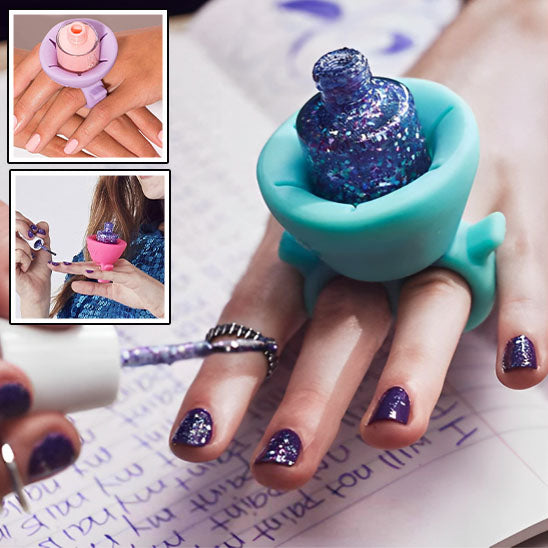PORTE VERNIS A ONGLES EN SILICONE