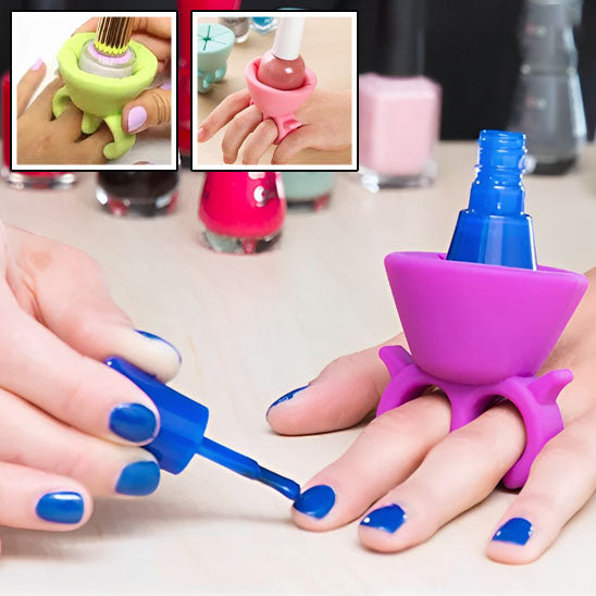 PORTE VERNIS A ONGLES EN SILICONE